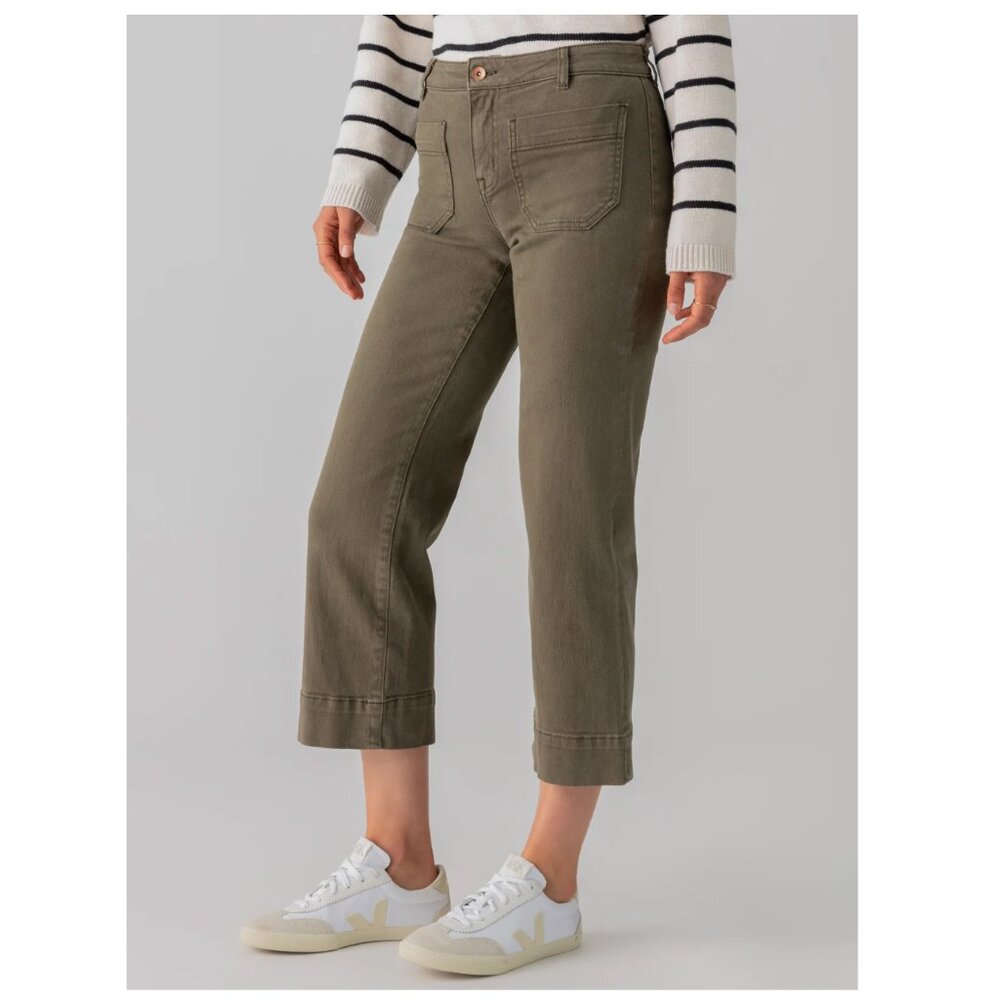 Sanctuary Marine Crop Wide Leg Pants Sz 27